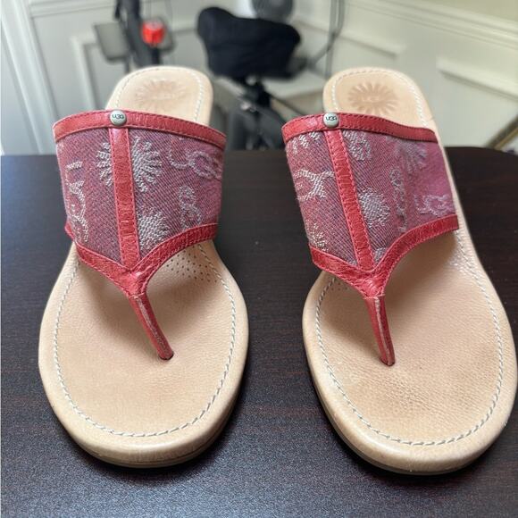UGG Solena Wedged Heels- Sandals Women’s 8 - Picture 4 of 11